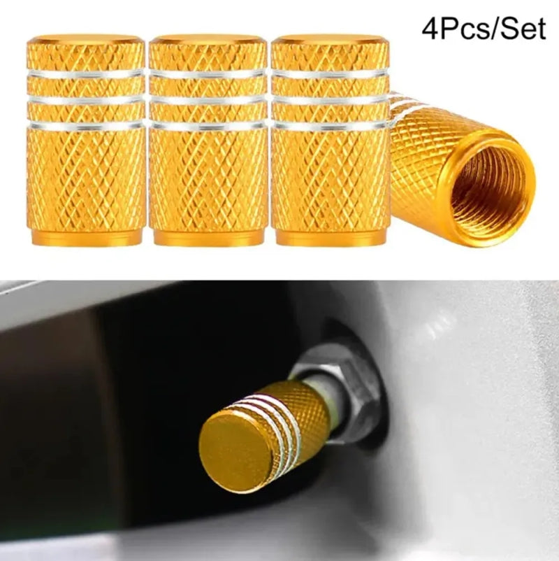 Premium Metal Car Tire Valve Stem Caps – Stylish & Durable Protection for Your Tires 4 Pcs/Set