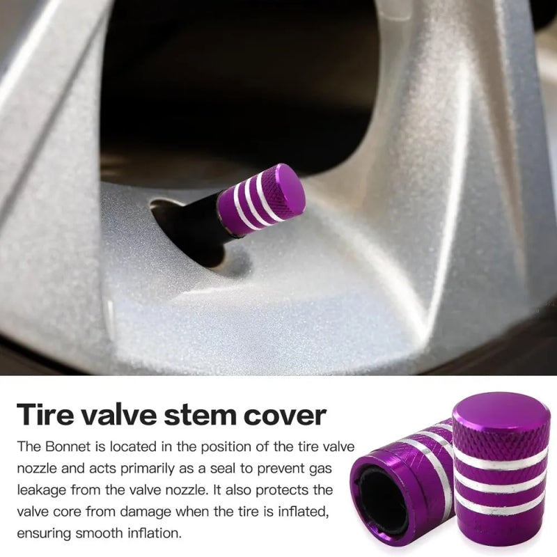 Premium Metal Car Tire Valve Stem Caps – Stylish & Durable Protection for Your Tires 4 Pcs/Set