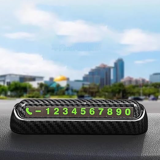 Car Carbon Parking Number Plate