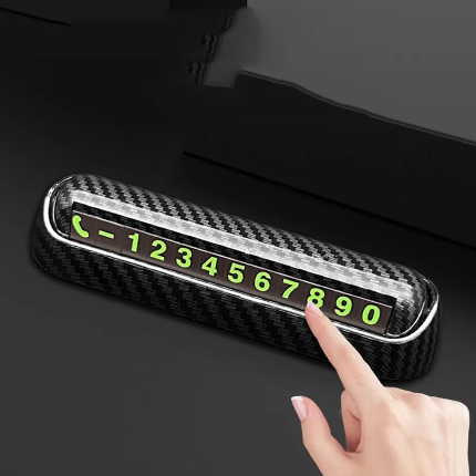 Car Carbon Parking Number Plate