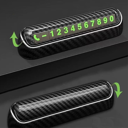 Car Carbon Parking Number Plate