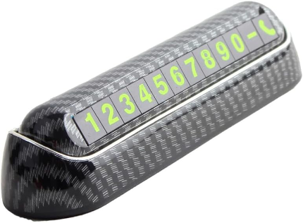 Car Carbon Parking Number Plate
