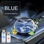 Luxury Solar Rotating Incense Diffuser Creative Car Perfume Decoration 360° Rotation