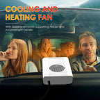 2-in-1 Car Heater & Cooling Fan – (12V And 24 V) 150W Portable Plug-in for All-Season Comfort