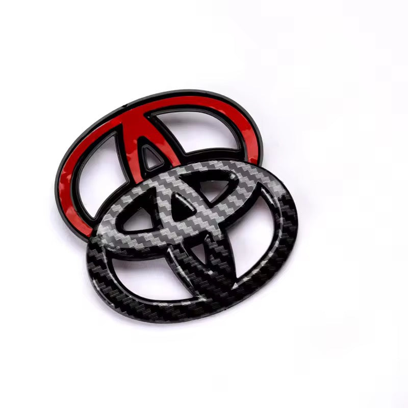 TOYOTA Carbon Fiber Steering Wheel Emblem Logo