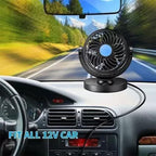 Car Single Fan Car Interior Accessories Car Cooling Swing Dashboard Ventilation Fan Summer Cooling Air Circulator Fan Car Interior Fan (12 V)