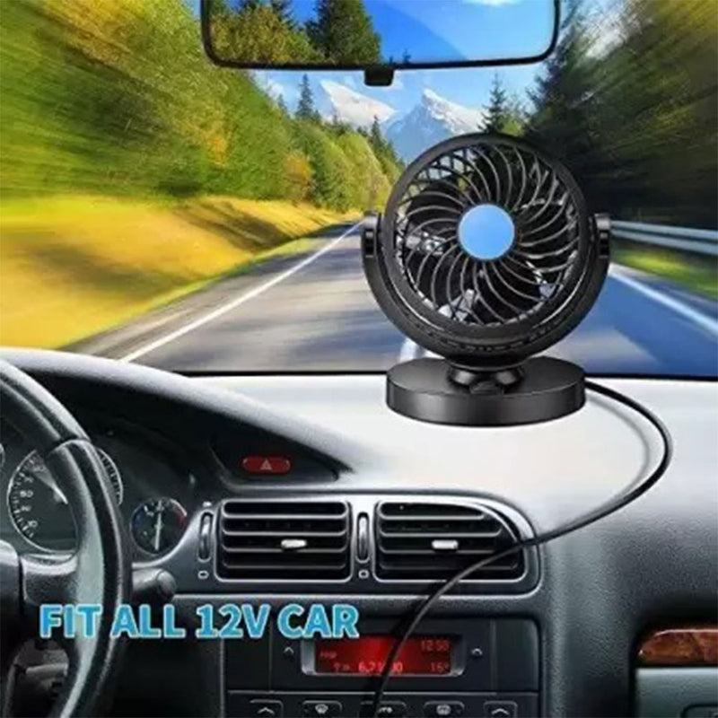 Car Single Fan Car Interior Accessories Car Cooling Swing Dashboard Ventilation Fan Summer Cooling Air Circulator Fan Car Interior Fan (12 V)