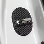 Car Door Lock Cover 4 Pcs Set – Stainless Steel Carbon