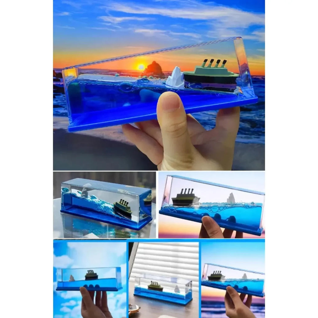Titanic Cruise Ship Showpiece For Car Dashboard Decoration