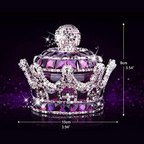 Crystal Crown Car Air Freshener – Crystal Car Fragrance Ornament with Refreshing Smell