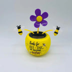 Solar Dancing Flower Nature Shaking Head Toy Doll Dashboard Showpiece