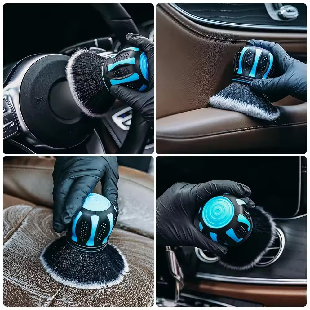 Car Maintenance Car Detailing Brush Auto Detailing Tools Convenient For Application Drop-off Resistant Bristles