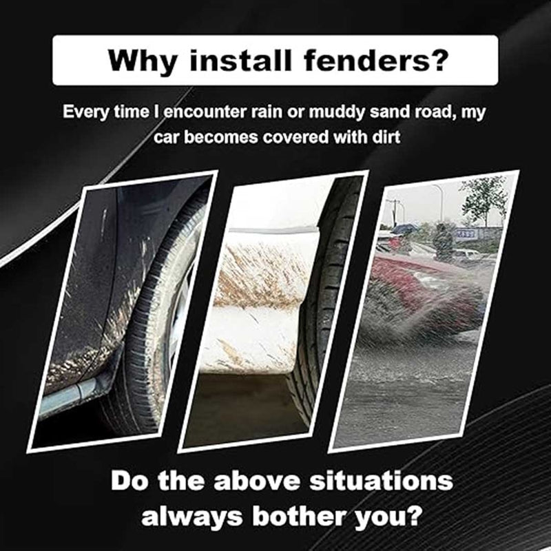 High-Quality Car Silicon Rubber Mudguard 4PCS – Universal Fit, Flexible Design and Long-Lasting Performance