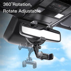 YESIDO Universal Rear View Mirror Phone Holder Mount 360 Degree Rotatable Cell Phone Clip for Car