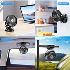 Rechargeable Desktop Mini Clip Fan with LED Light – Perfect for Travel, Home & Office
