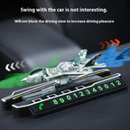 Sliding Aircraft Car Showpiece – Dual Function with Parking Number Plate