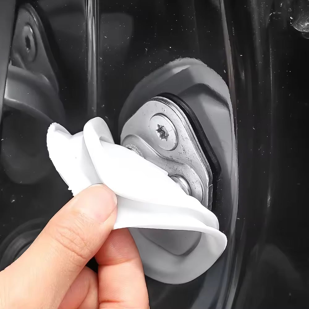 4 pec Universal Car Door Closing Shockproof Silicone Cushion Mute Shock Absorber Protective Covers Car Door Latch