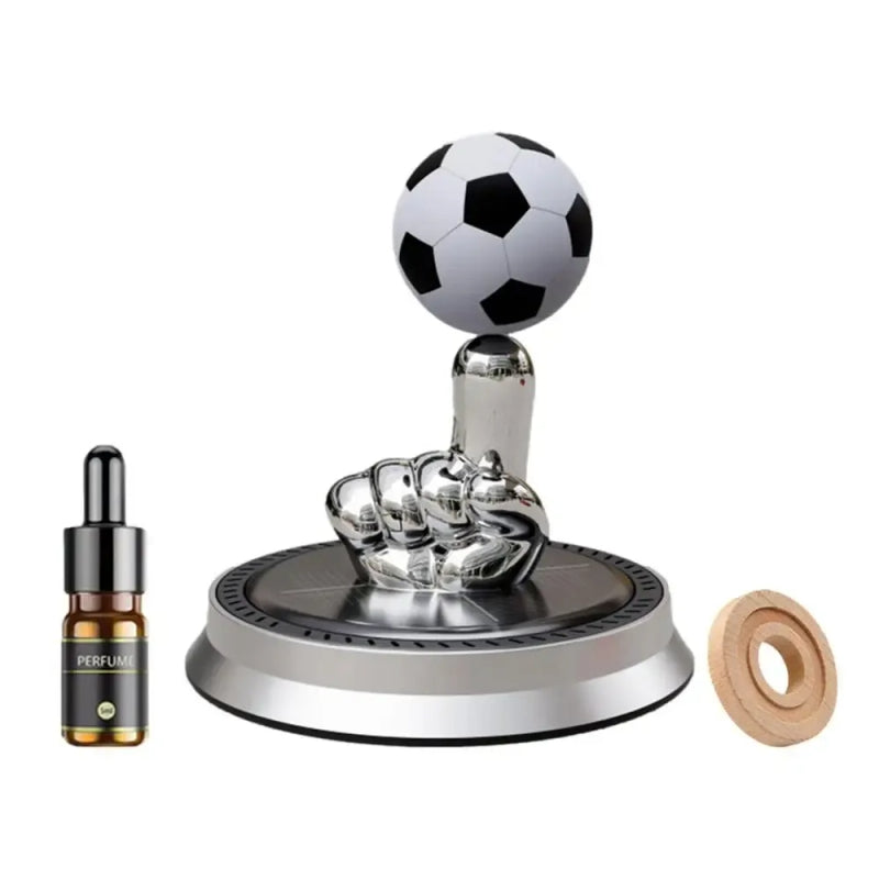 Car Football Solar Perfume Interior Ornaments Aromatherapy Suspension Rotation