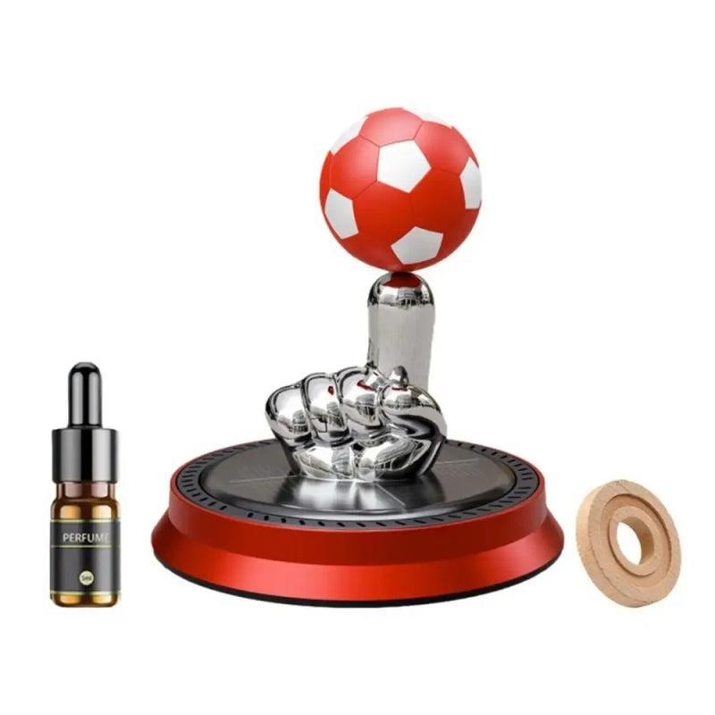 Car Football Solar Perfume Interior Ornaments Aromatherapy Suspension Rotation