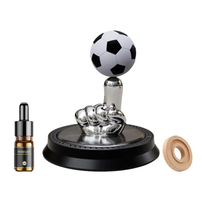 Car Football Solar Perfume Interior Ornaments Aromatherapy Suspension Rotation