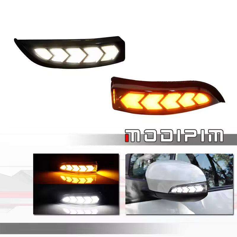 2pcs LED DRL Side Mirror Dynamic Turn Signal Light Lamp
