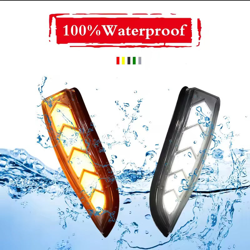 2pcs LED DRL Side Mirror Dynamic Turn Signal Light Lamp