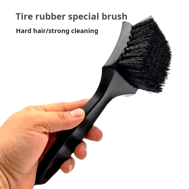 Car Wheel & Tire Cleaning Brush – Strong Bristles for Deep Rubber and Rim Cleaning