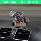 Phonograph Car Aroma Diffuser – Solar-Powered Retro Style Car Perfume