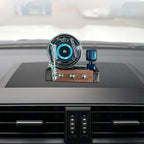 Phonograph Car Aroma Diffuser – Solar-Powered Retro Style Car Perfume