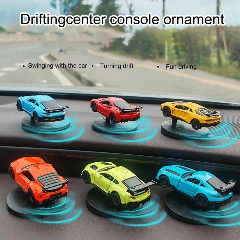 Stylish Rotating Car Model Dashboard Showpiece – Luxury Interior Decoration for Cars