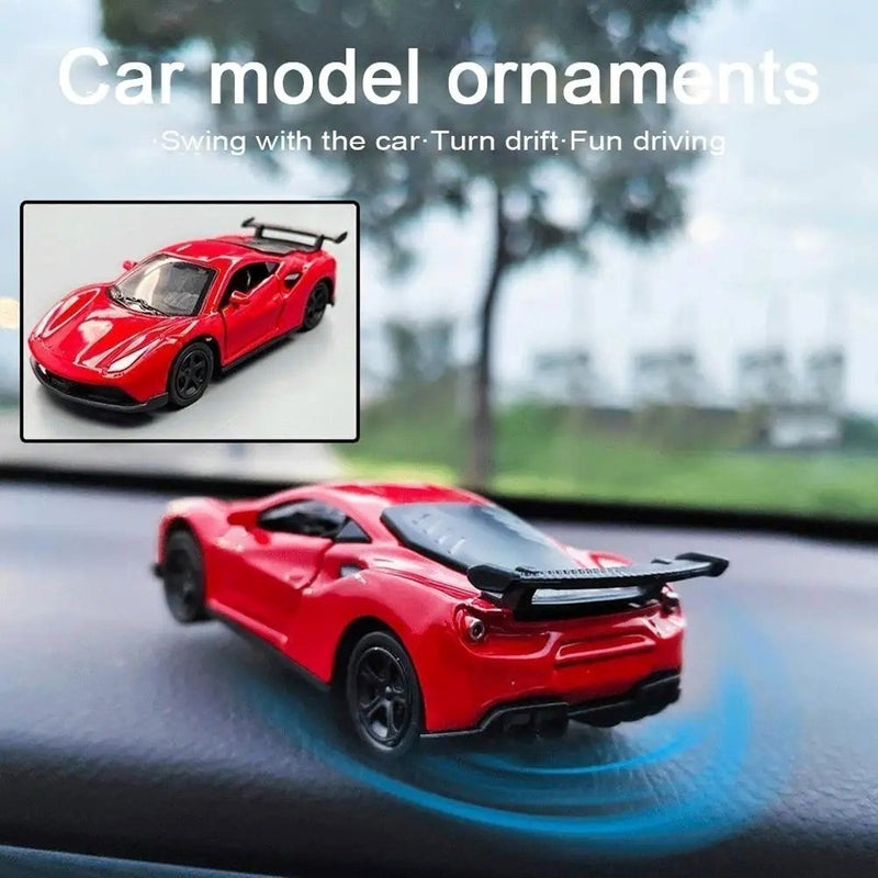 Stylish Rotating Car Model Dashboard Showpiece – Luxury Interior Decoration for Cars