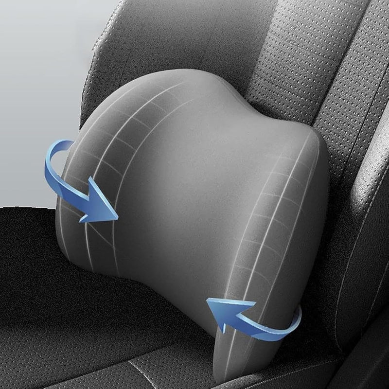 Car Neck and Back Support Pillow Set Memory Foam – Drive in Ultimate Comfort