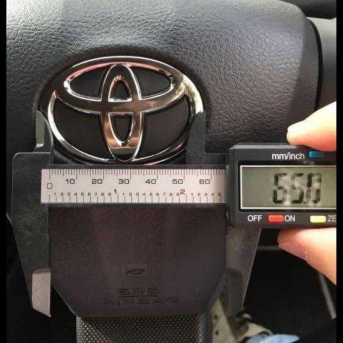 1 Piece 67x45mm For Toyota Logo Car Steering Wheel Emblem