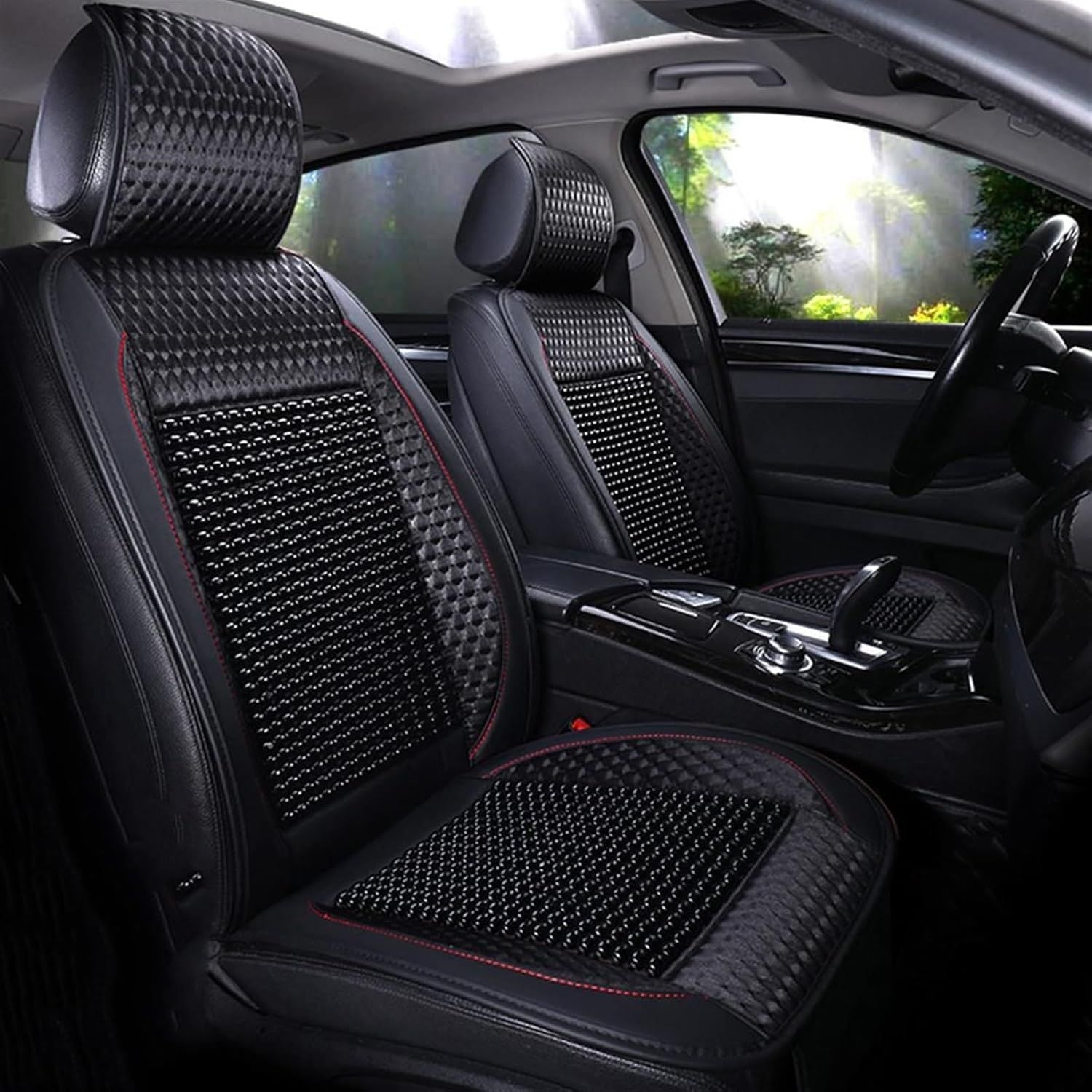 Universal Car Wooden Bead Seat Cushion – Comfortable Seat Cushion for Every Journey 1 pec