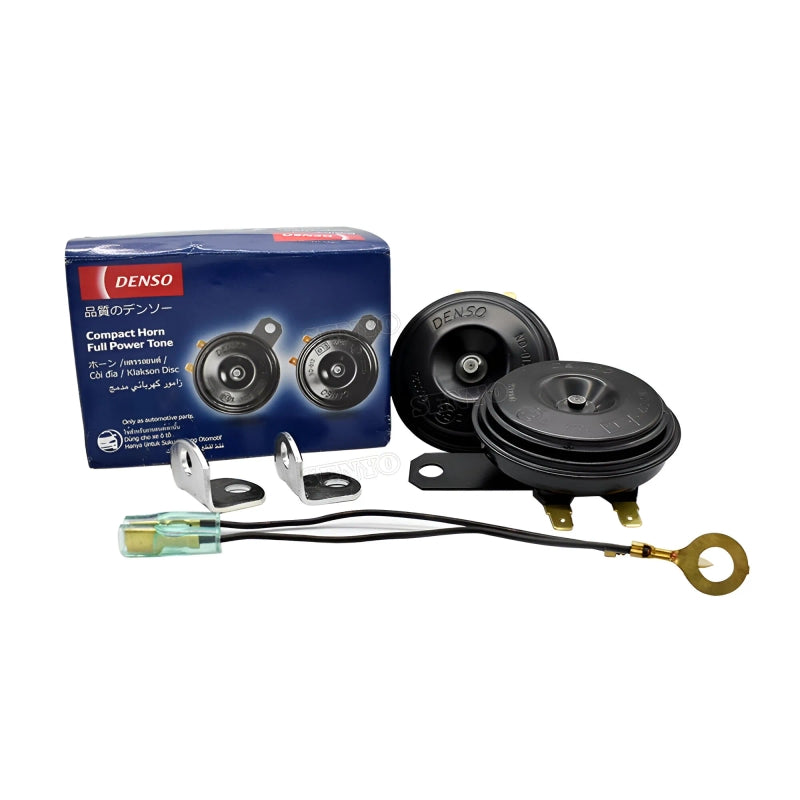 Genuine 12W Denso Compact Horn – Full Power Tone Ultimate Loud, Durable, and High-Performance Car and Bike Horn