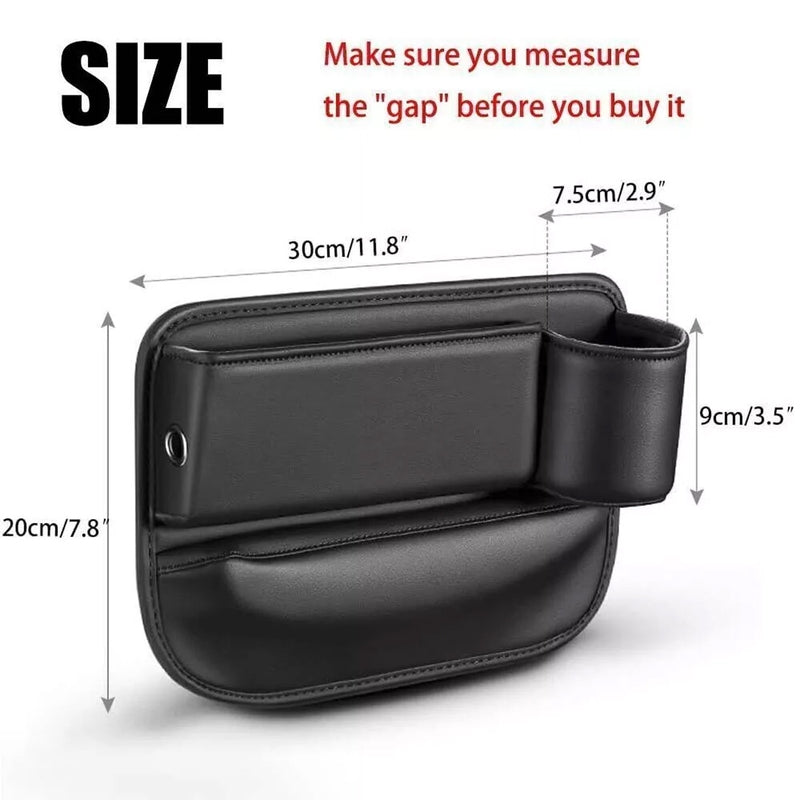 Universal Car Seat Gap Organizer with Cup Holder – Multifunctional Storage Box