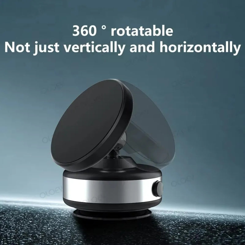 Magnetic Suction Cup Mobile Holder – Vacuum System Secure, Adjustable, and Universal