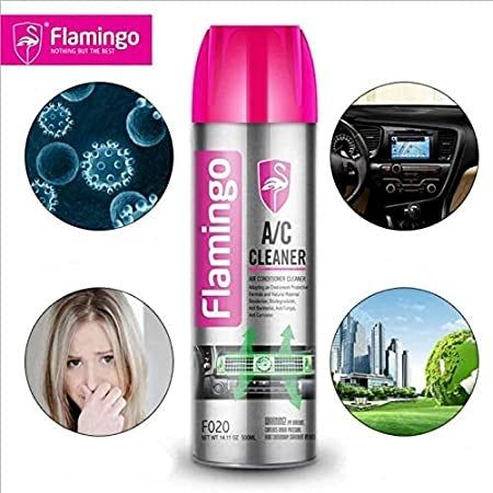 Flamingo Air Conditioner Cleaner, Flamingo A/C Pro Use For Car Office and Household 500ml