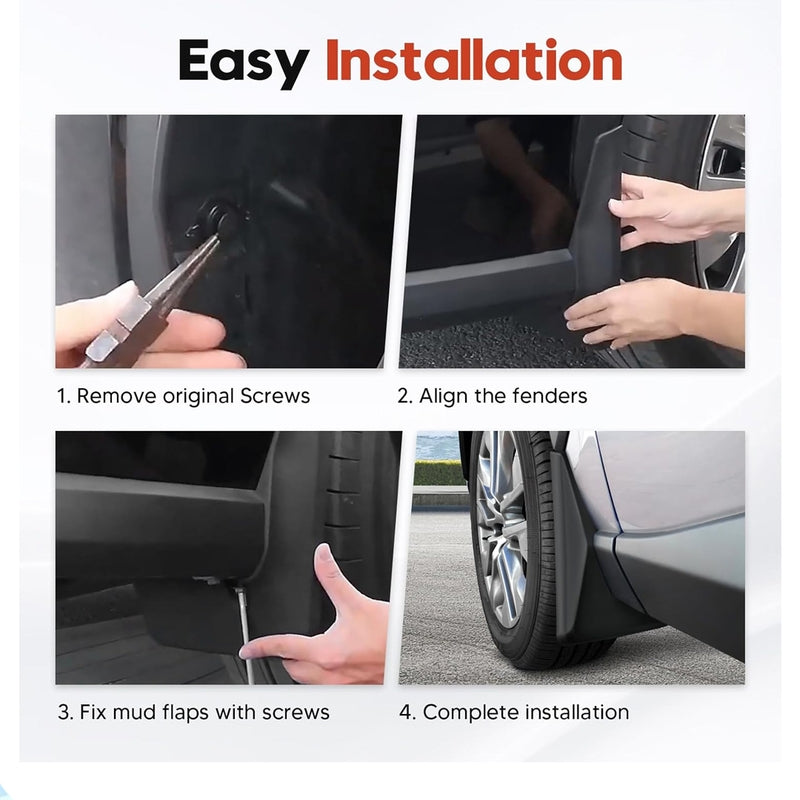 Corolla Cross Mud Flaps 4pcs – Durable Car Mudguard Protection