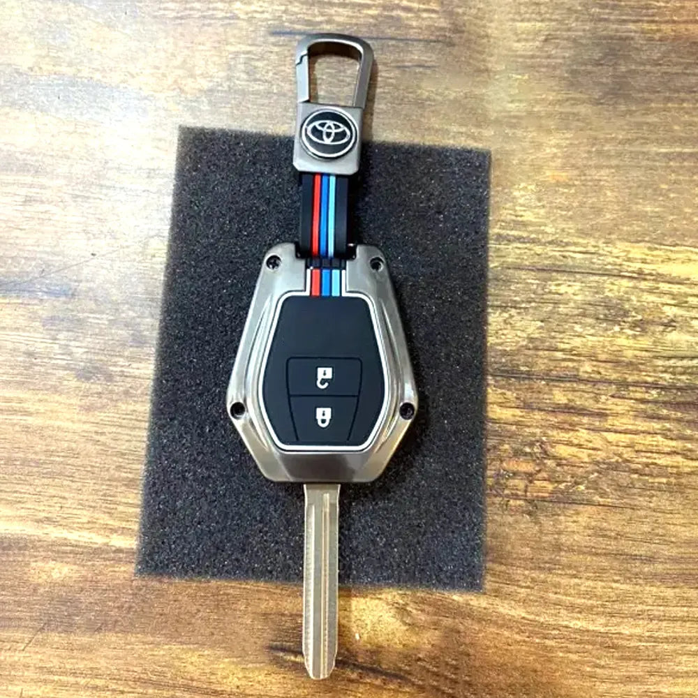 Car Key Cover Metal With Key Ring For Toyota