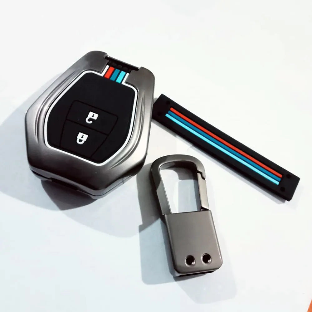 Car Key Cover Metal With Key Ring For Toyota