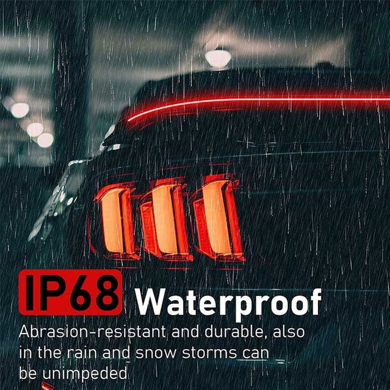 Car Universal Rear Wing Spoiler Light Flexible