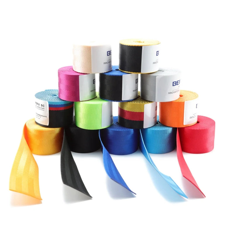 BERGER Group Premium Seat Belt Strap – Soft, Strong & Comfortable Seatbelt Webbing Roll for Stylish Car Interior Enhancement