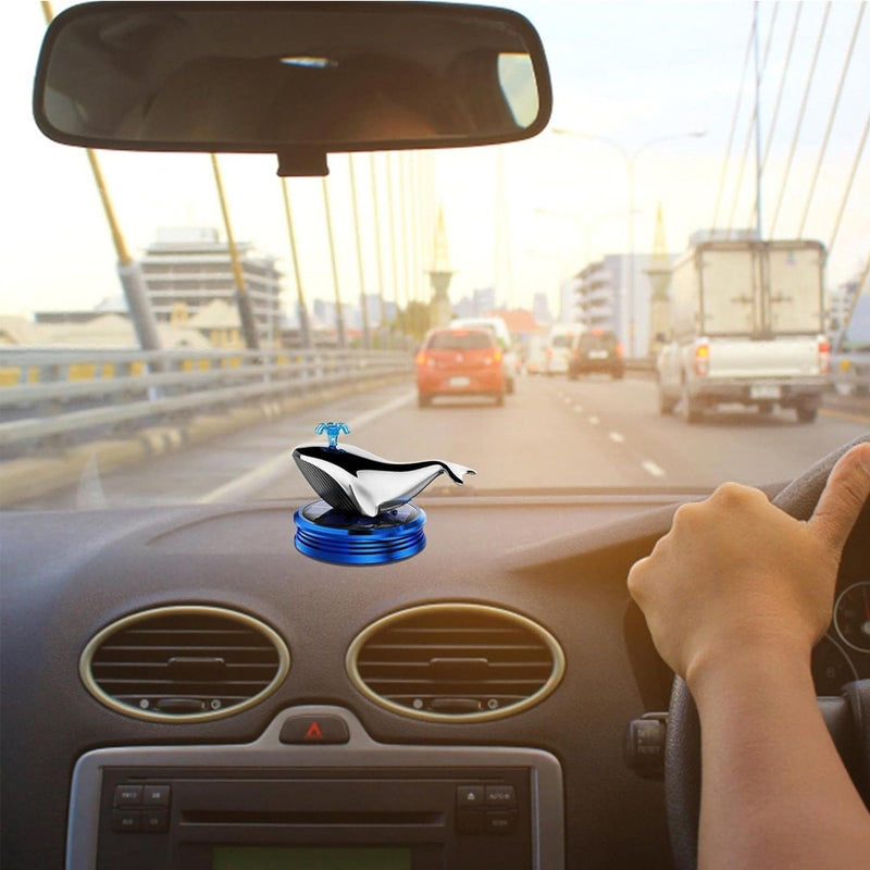 Whale Car Dashboard Aromatherapy Showpiece – Fun & Playing | Solar-Powered