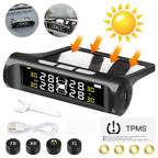 TPMS Car Tire Pressure Monitoring System With Clock – Solar-Powered for Real-Time Monitoring