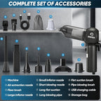Saker SW-102 Vacuum Cleaner | Powerful 6 in 1 Wireless Vacuum Cleaner for Car