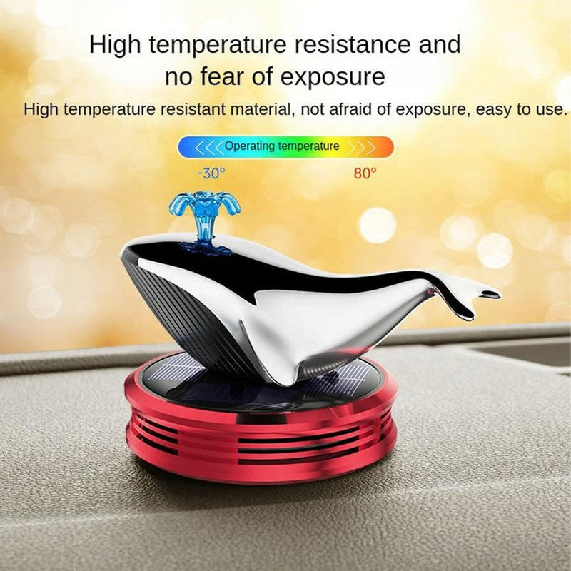 Whale Car Dashboard Aromatherapy Showpiece – Fun & Playing | Solar-Powered
