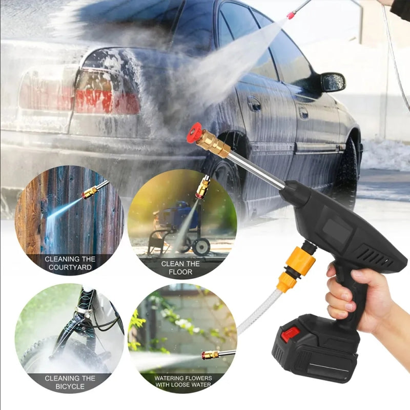 Rechargeable Car Wash machine | 24v High Pressure Car Washer Gun Portable and Cordless