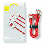 Car Multi Charging Cable Baseus 3 in 1 Data Cable Car Home And Office