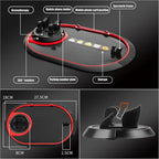 B-82 Multifunctional Car Mobile Phone Mat with 360 Degree Rotation and Number Plate
